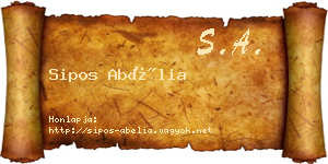 Sipos Abélia névjegykártya